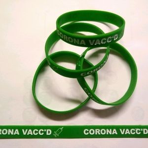 CORONA VACC'D (TM) wristbands